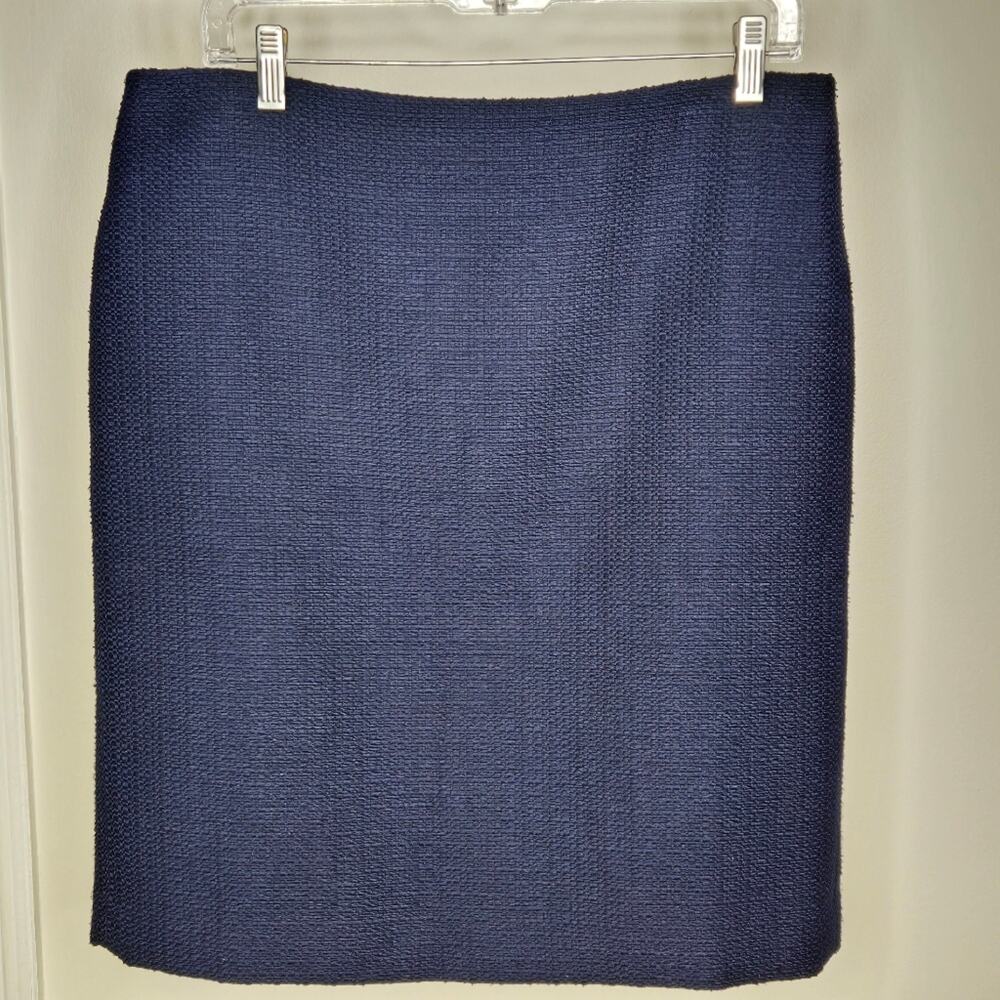 TALBOTS Fully Lined Navy Blue Women's Pencil Skirt Size 12P